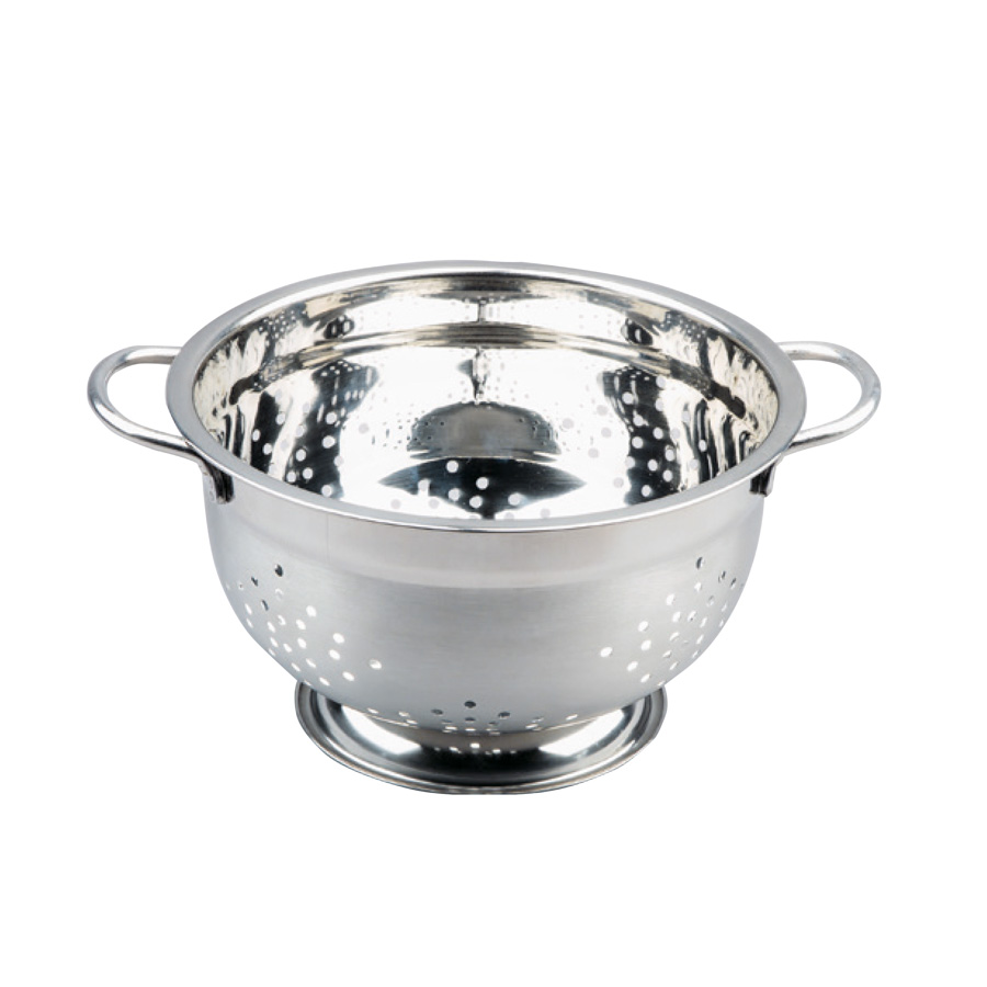 Escorredor de Aço Inoxidável 24 cm para Cozinha Profissional