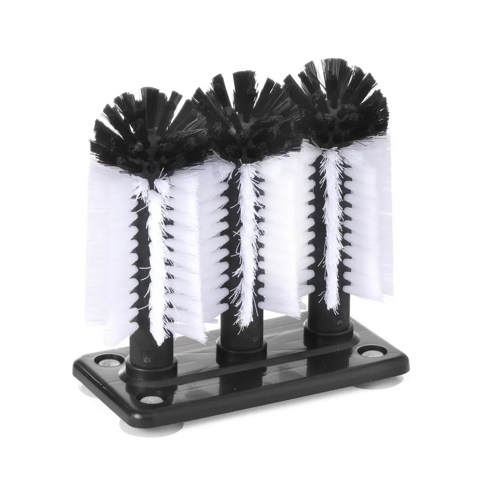 Escova para Copos Profissional com Ventosas, 96x185x189mm