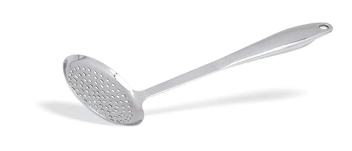 Escumadeira Aço Inoxidável 36 cm Polido Espelho