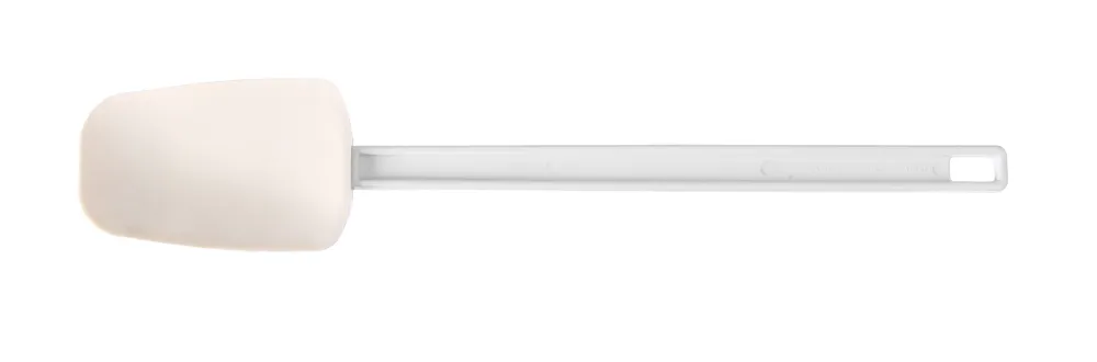 Espátula de Borracha Sintética Branca 254x57mm para Cozinha Profissional