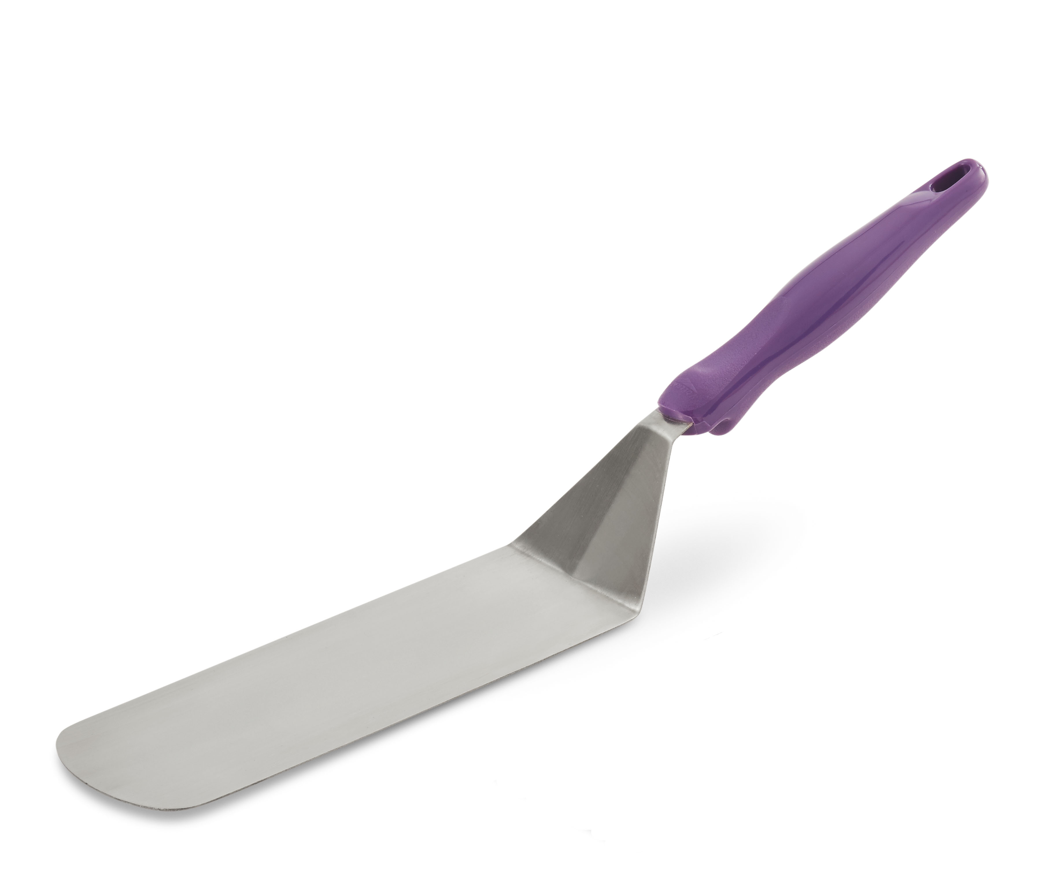 Espátula Reforçada Aço Inoxidável Ergo Grip Nylon Roxo