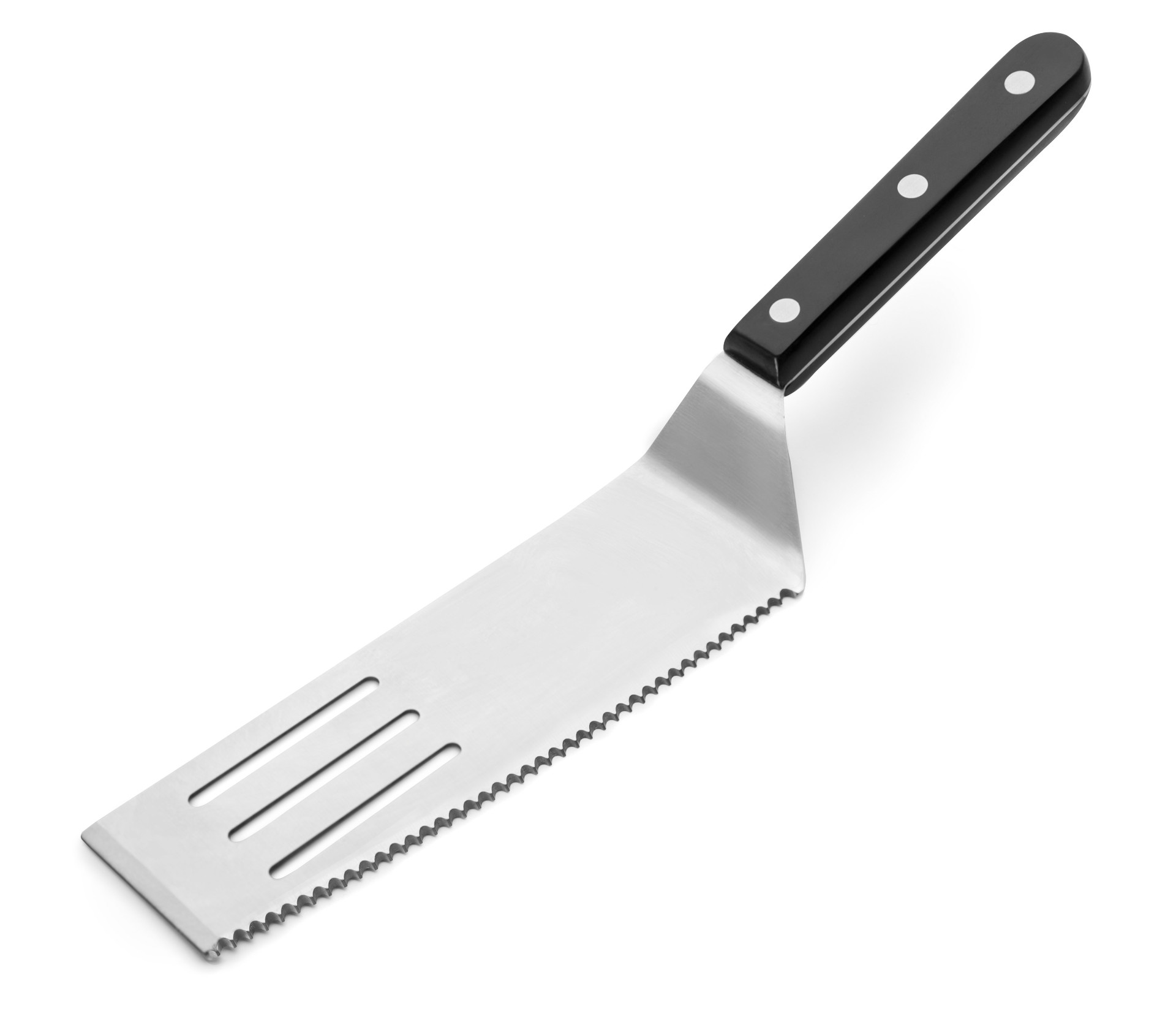 Espátula Serrada Inox 32 cm para Cozinha