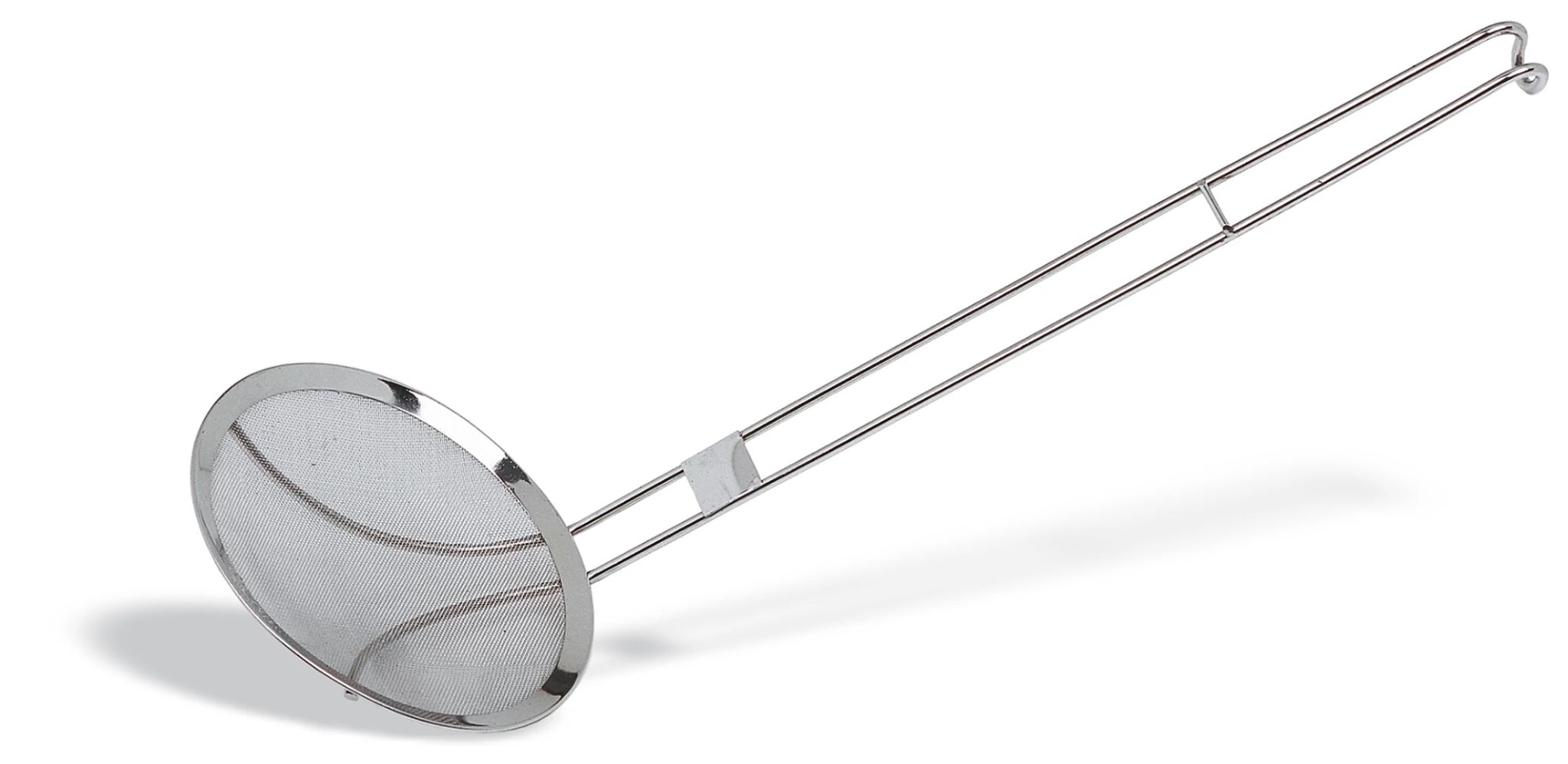 Escumadeira Malha Fina Inox 20 cm — Utensílio Cozinha Profissional