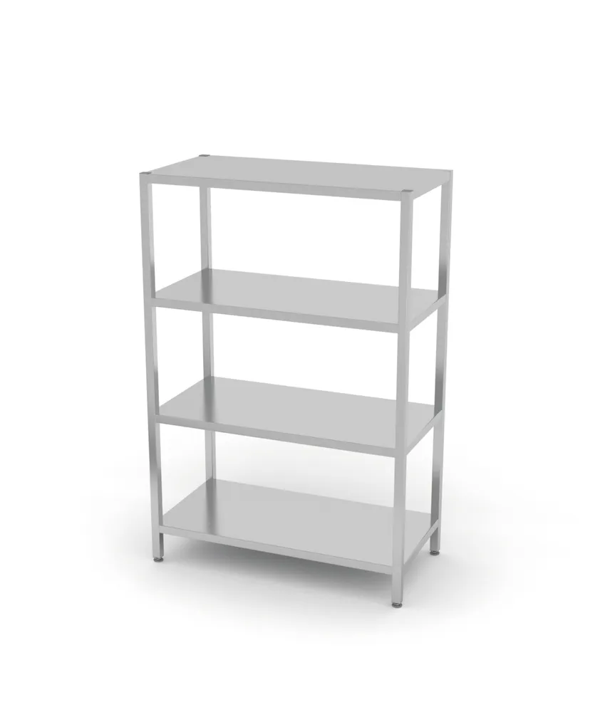 Estante Inox Profissional 4 Prateleiras 1000x400x1800mm