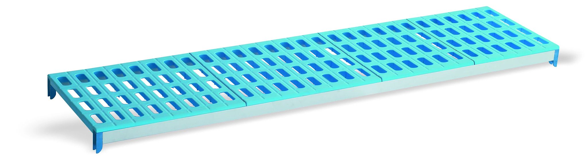 Estante Modular Polipropileno Azul 1530x385mm para Câmaras Frigoríficas