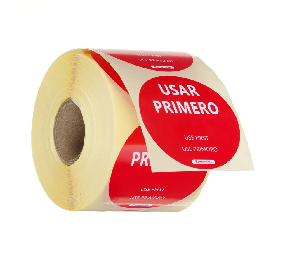 Etiquetas Segurança Alimentar Easy-Removable, ø50mm, 500un.
