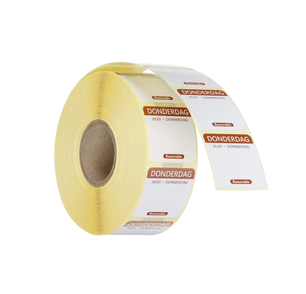 Etiquetas Diárias Segurança Alimentar 25x25mm, Removíveis, 1000 un.
