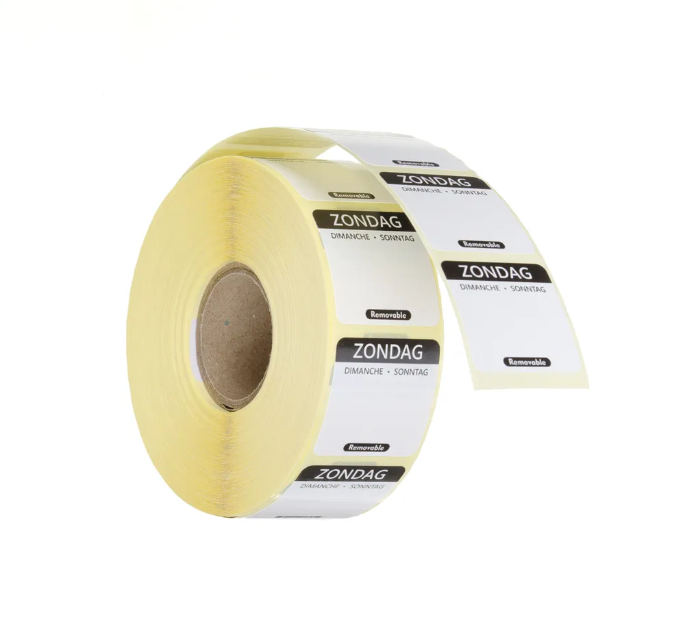 Etiquetas Diárias de Segurança Alimentar 25x25mm, 1000 unidades