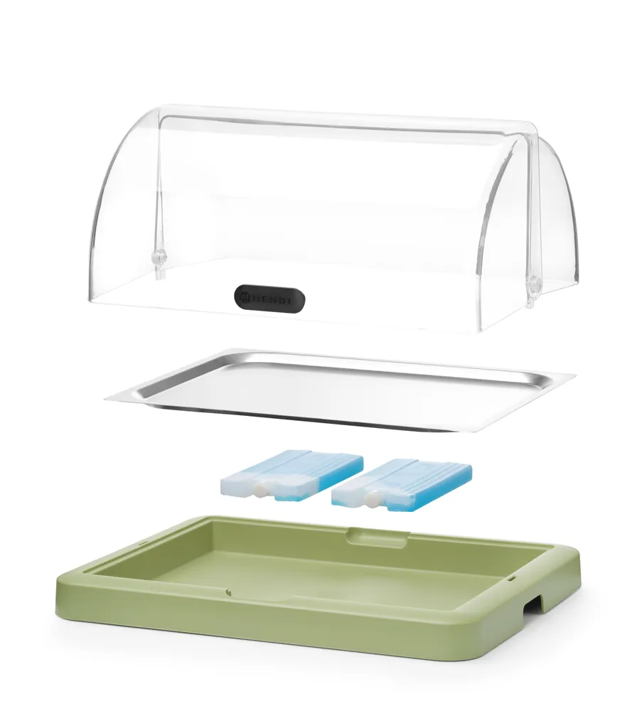 Expositor de Alimentos 1 Nível, 460x355x220mm, com Refrigeração