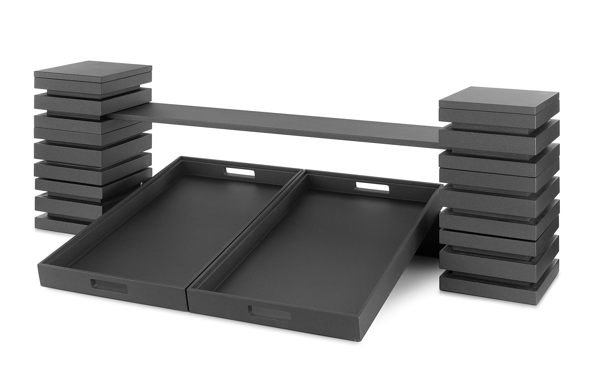 Expositor de Buffet de Madeira com para Tabuleiros 60x40 cm