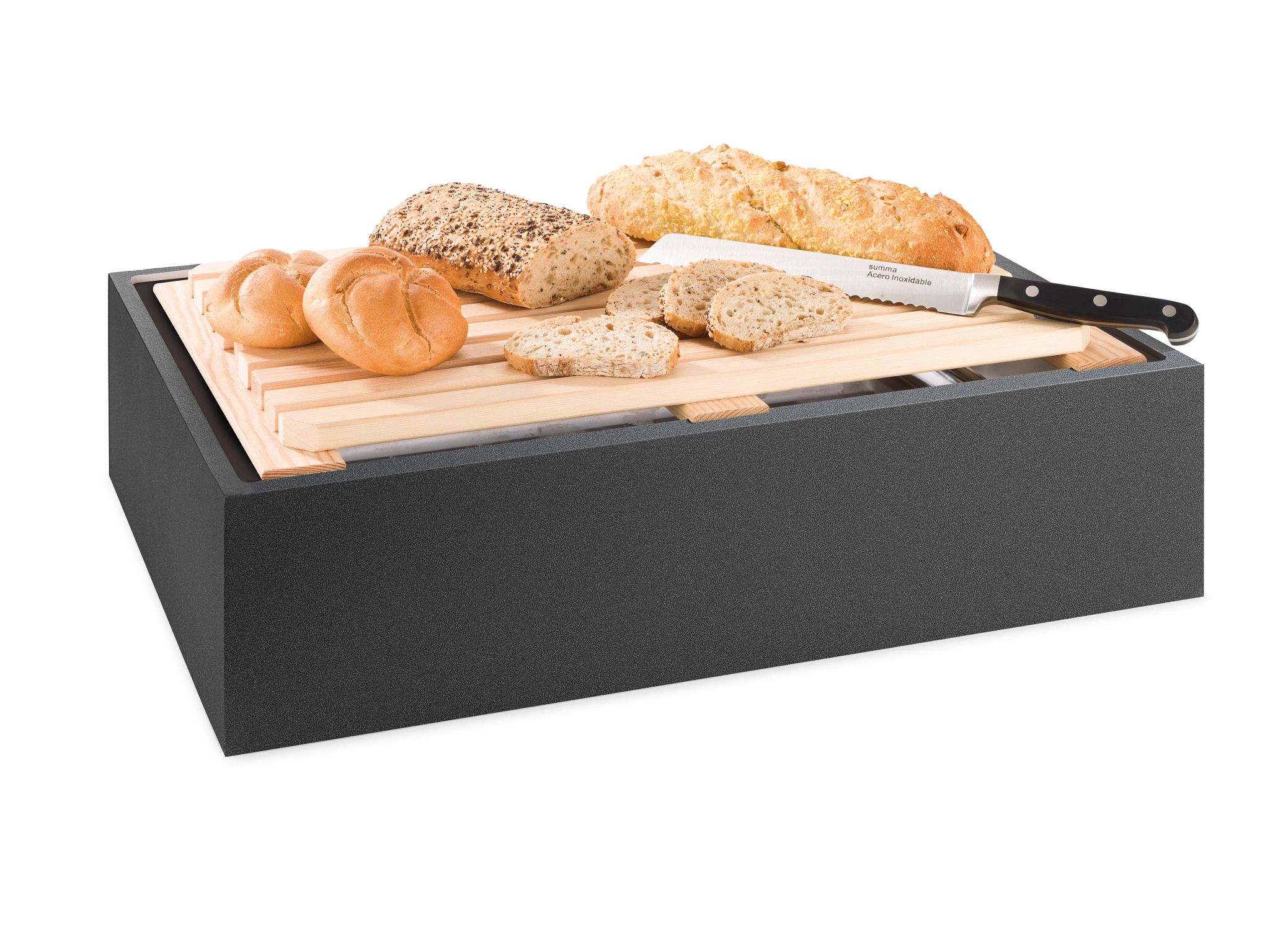 Expositor Buffet Pão com Tábua de Corte e Cuba GN 1/1