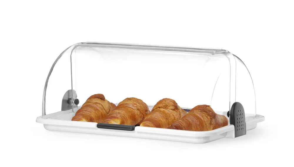 Expositor Buffet com Tampa Basculante Roll-Top 465x310x190mm