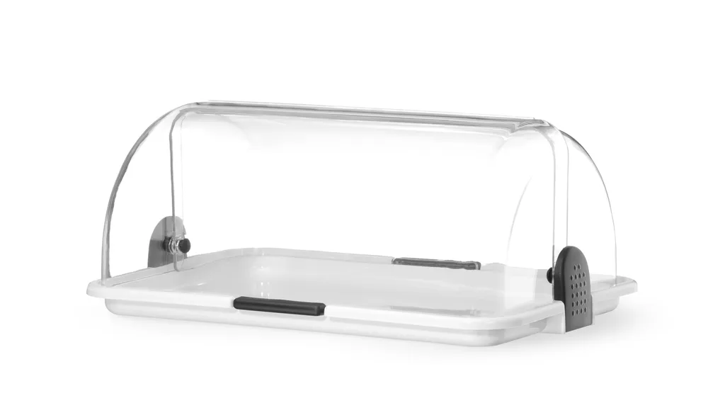 Expositor Buffet com Tampa Basculante Roll-Top 465x310x190mm