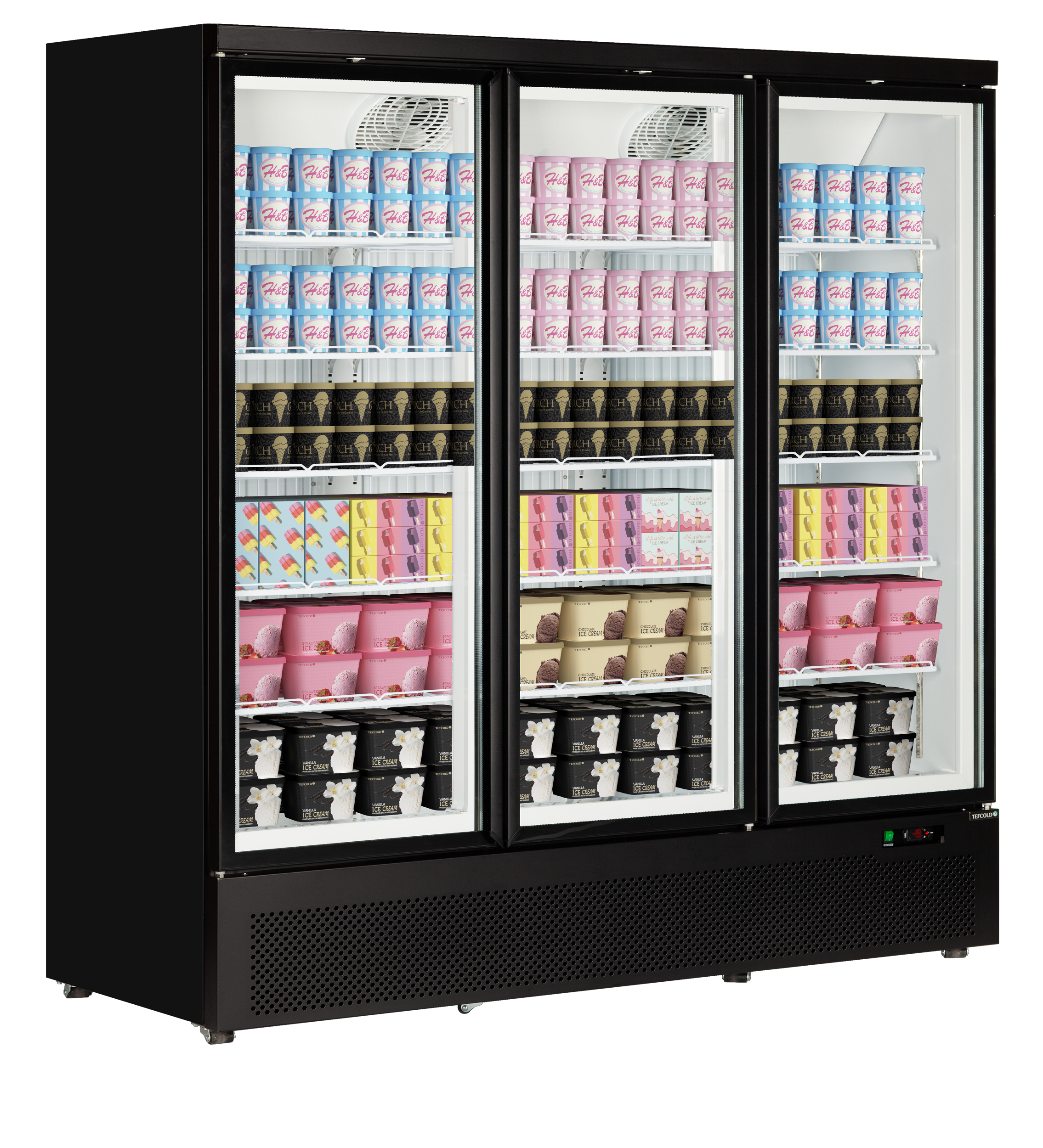 Expositor Congelador 3 Portas Vidro 1090L – Atom Maxi F3DB