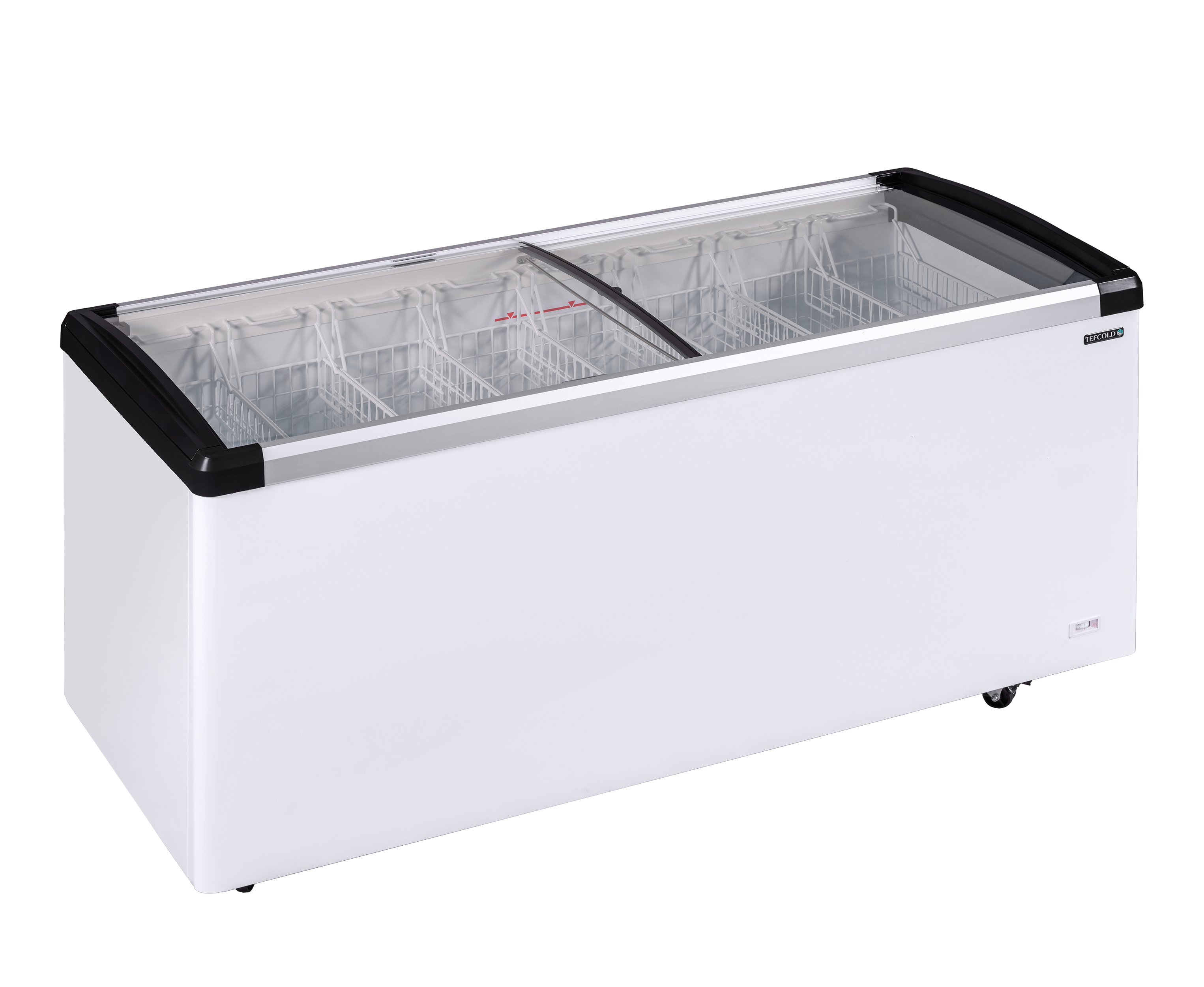 Expositor Congelador de Gelados 395L - Tampas Curvas