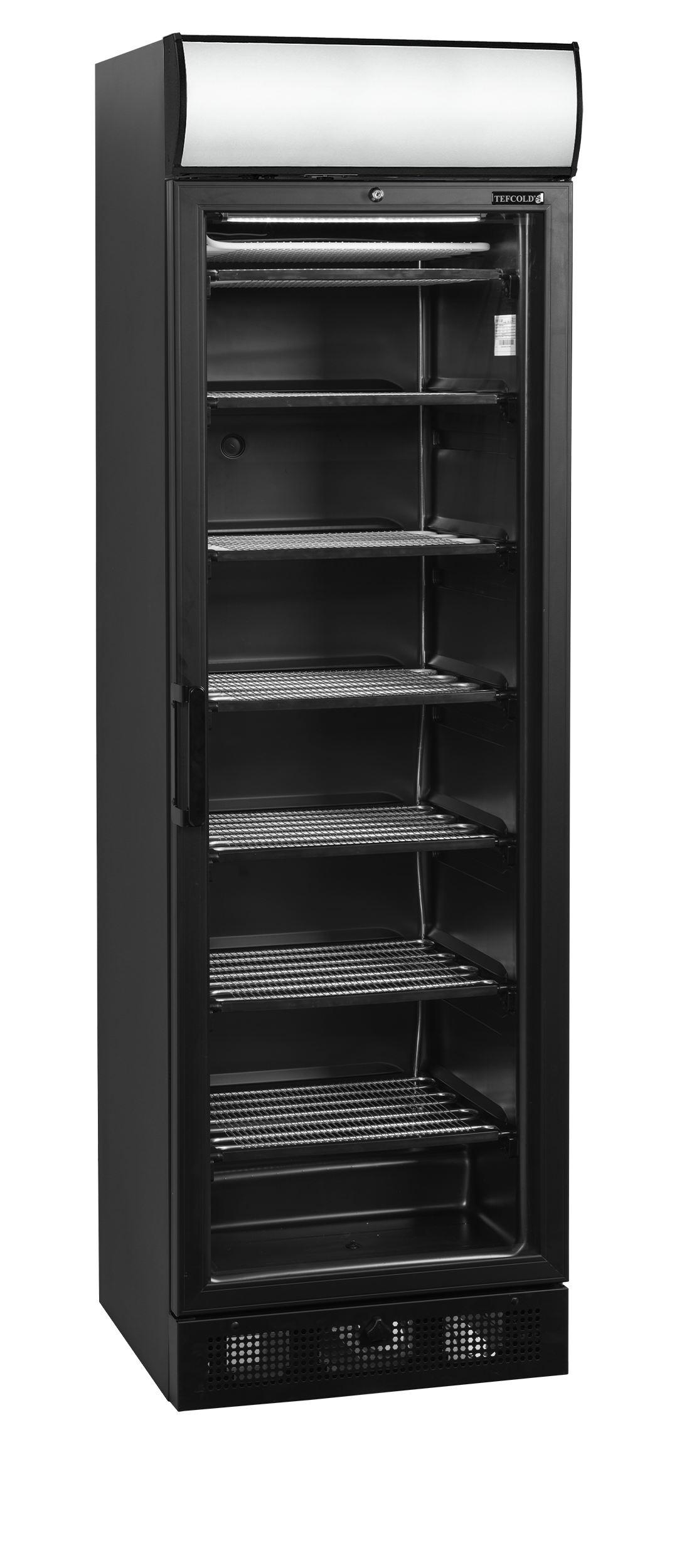 Expositor Congelador Vertical Preto c/ Porta Vidro 270L