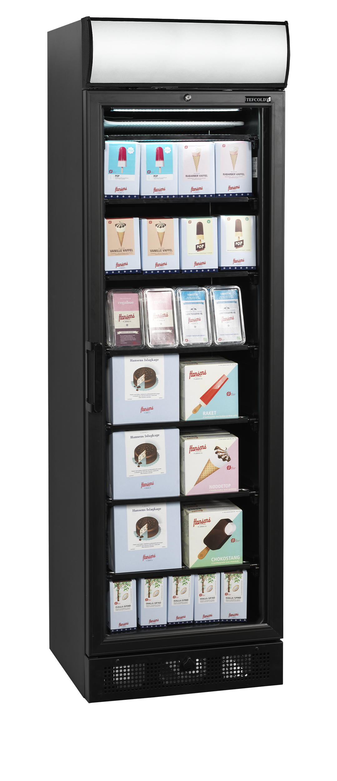 Expositor Congelador Vertical Preto c/ Porta Vidro 270L