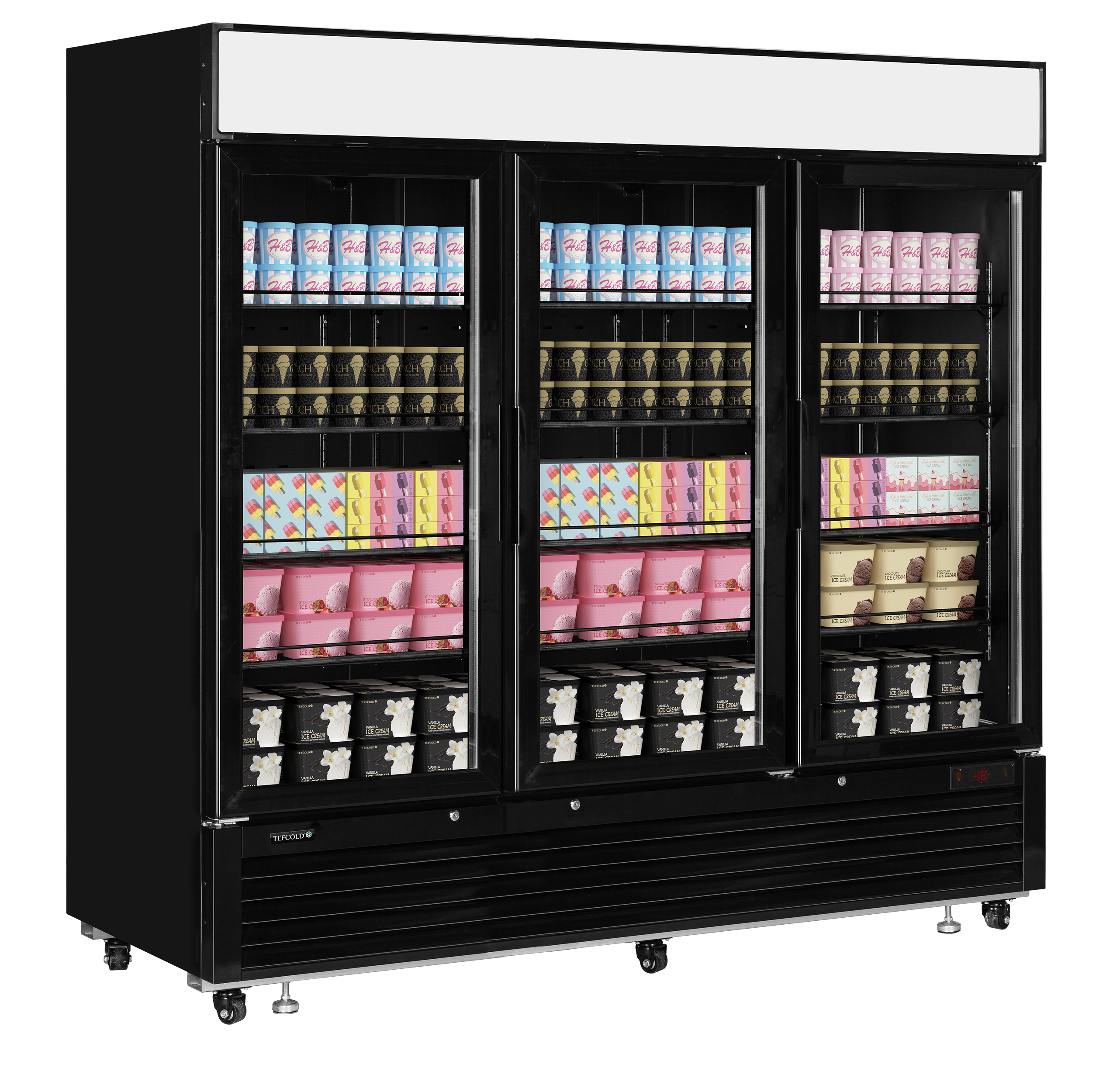 Expositor Congelador Vertical 3 Portas Vidro LGF7500B 1436L