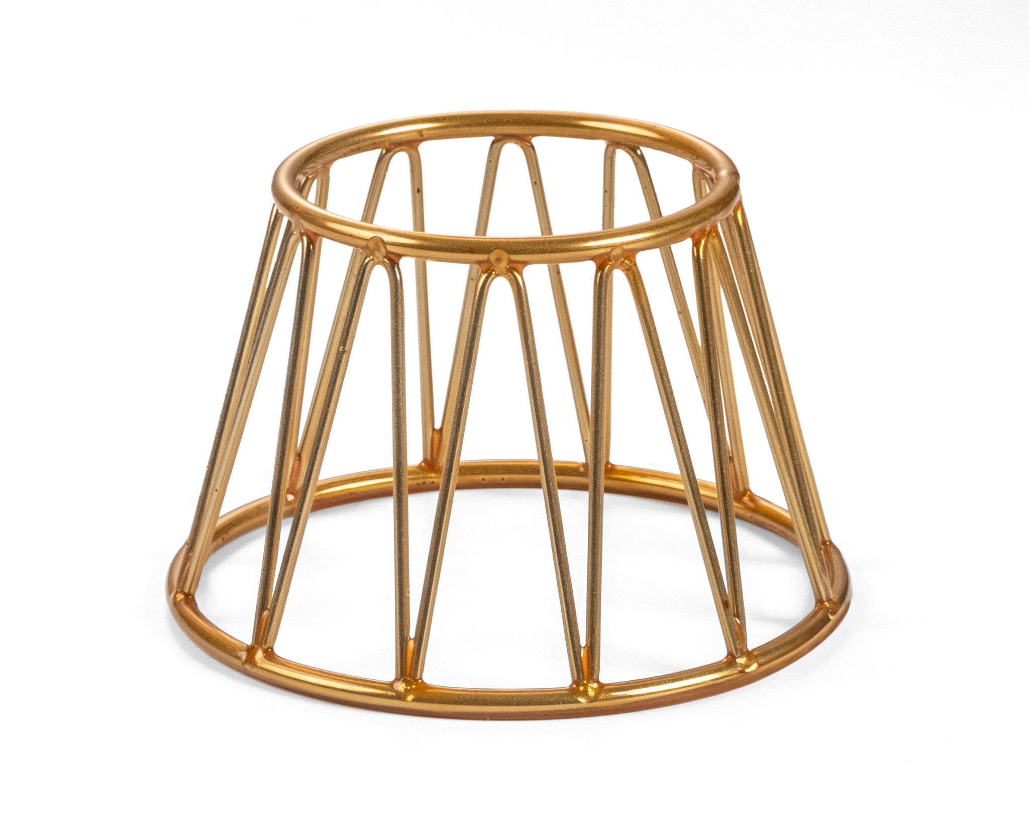 Expositor Dourado Mini Crown 10 cm para Buffet e Eventos