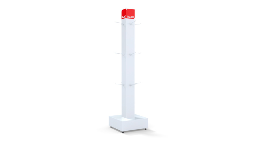 Expositor Vertical para Frigideiras em Aço