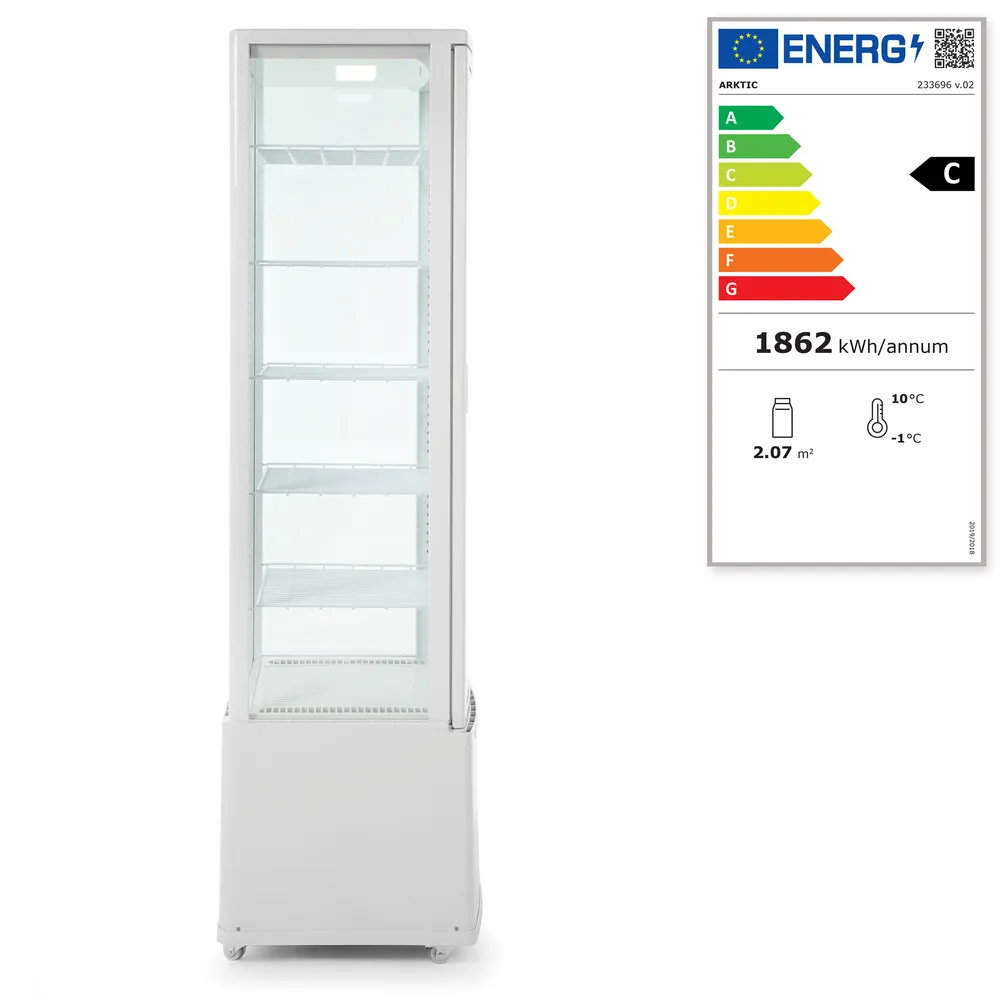 Expositor Frigorífico 270L Elétrico — 0 a 6°C