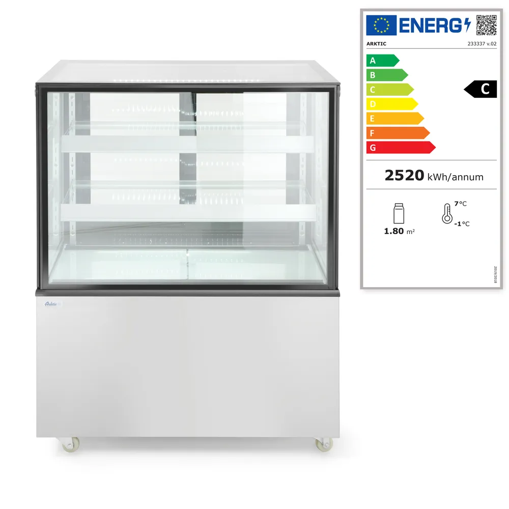 Vitrine Refrigerada 300L com 2 Prateleiras 994x677x1230mm