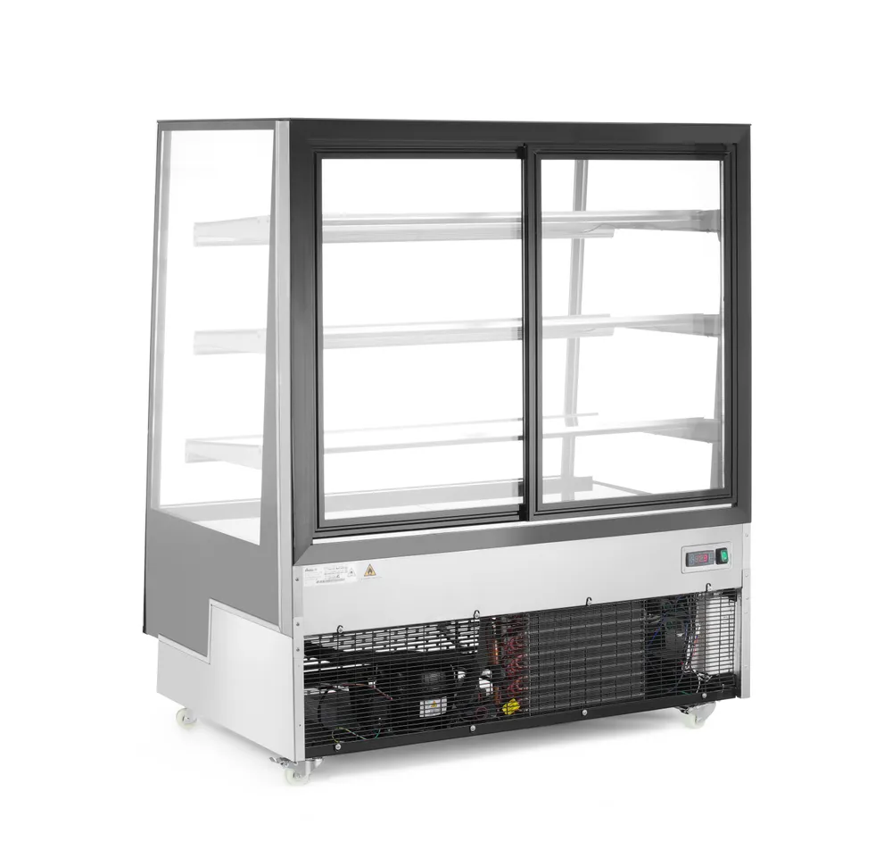 Expositor Frigorífico Vertical 650L Preto 0-6°C
