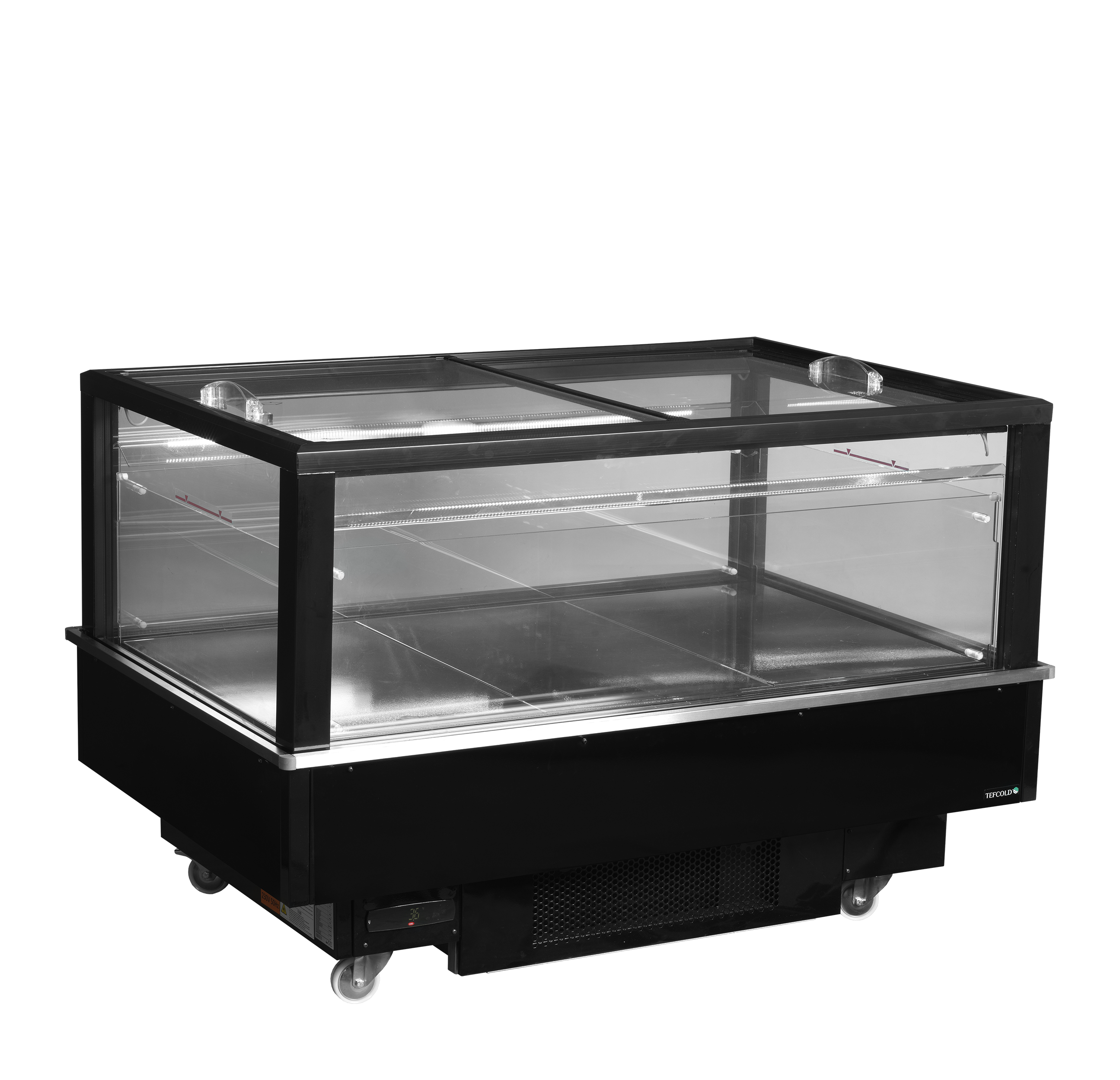Expositor Ilha Refrigerado/Congelador 480L Função, Vidro