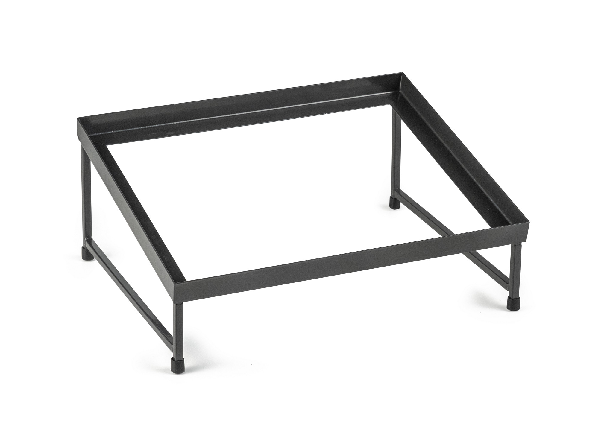 Expositor Inclinado GN 1/2 Metálico Preto 345x290x150 mm