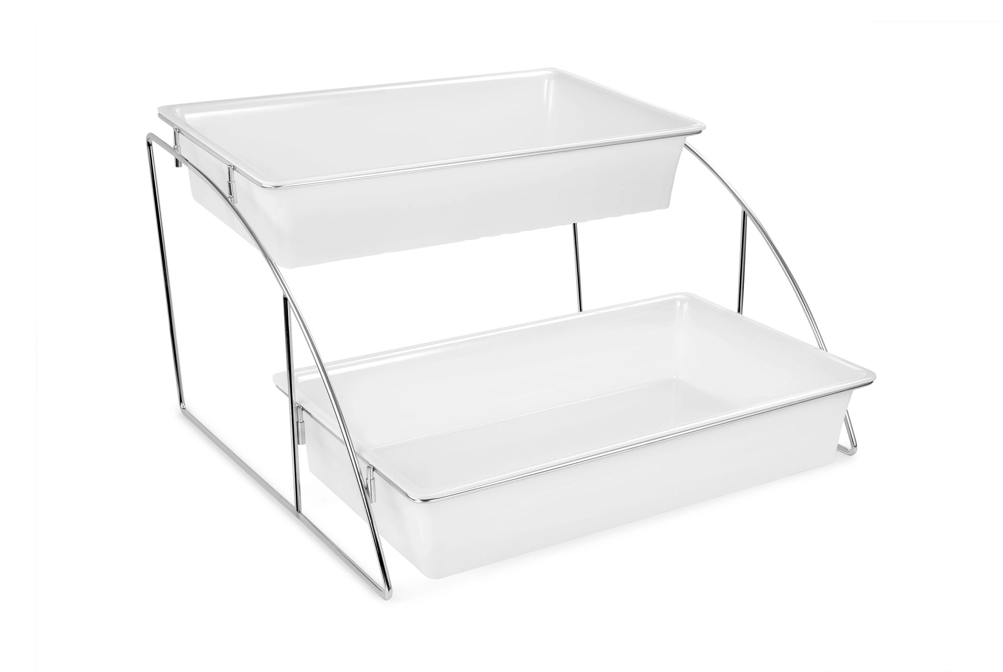 Suporte Exposição Inox para 4 Tabuleiros Gastronorm 1/1