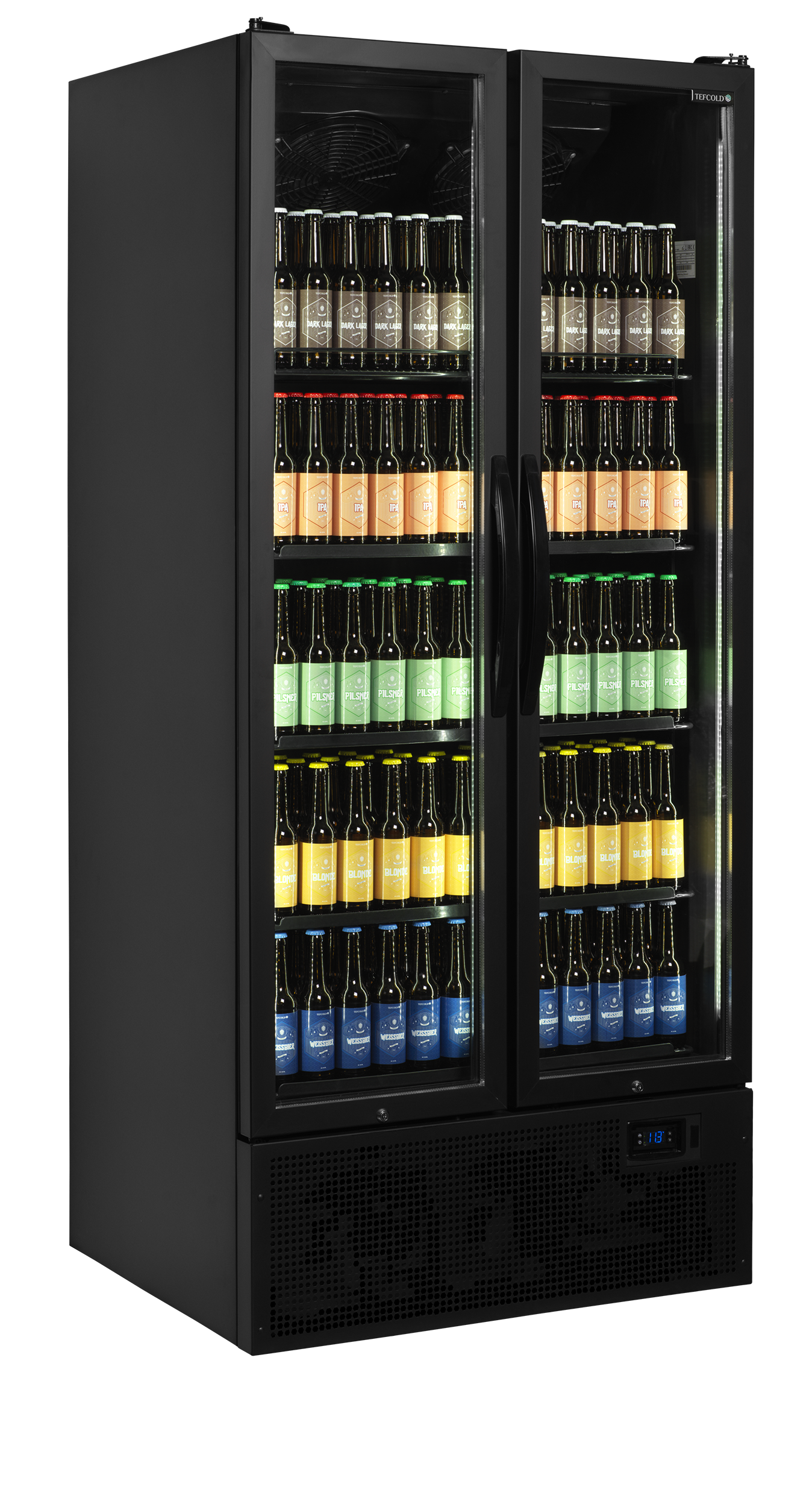 Expositor Refrigerado 535L 2 Portas Vidro Preto FS890H