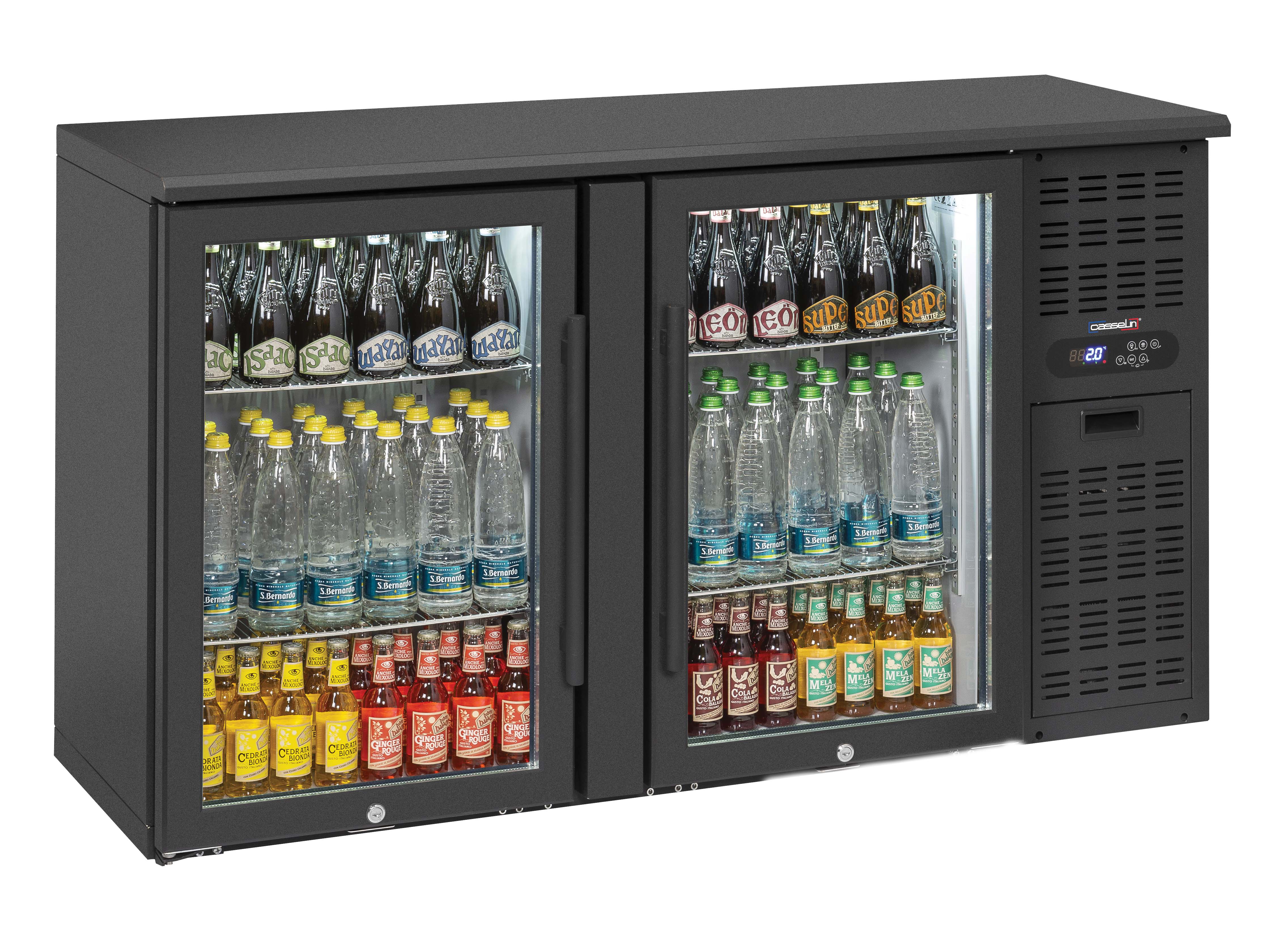 Expositor Refrigerado Back Bar 2 Portas Vidro 302L | 1460mm