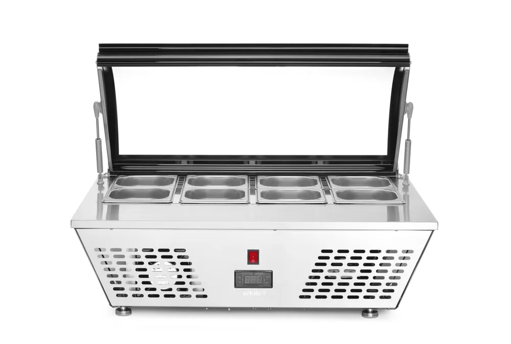 Expositor de Balcão Refrigerado 67L 775mm — Saladas e Frios