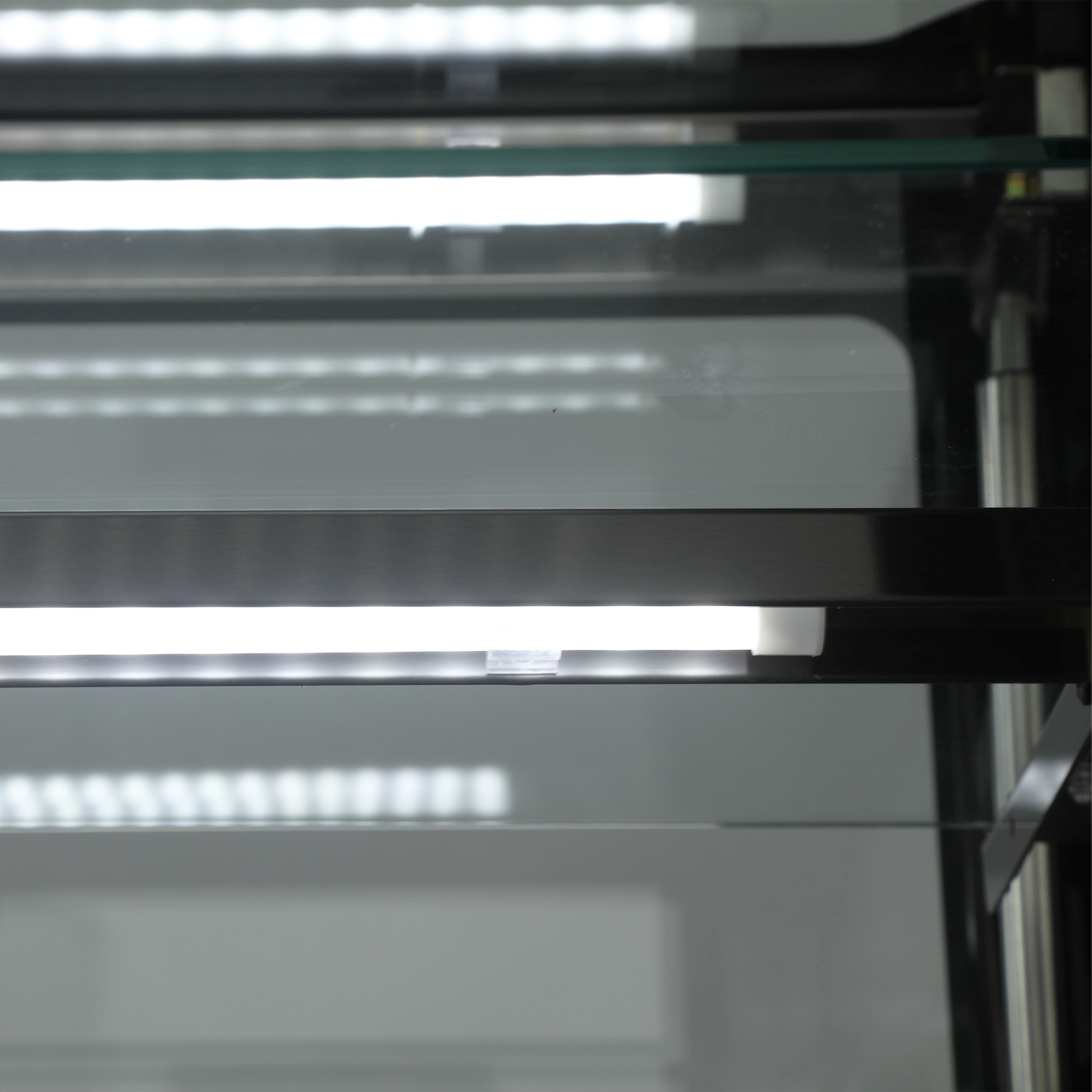 Expositor Refrigerado Balcão Vidro Plano LED 1500mm