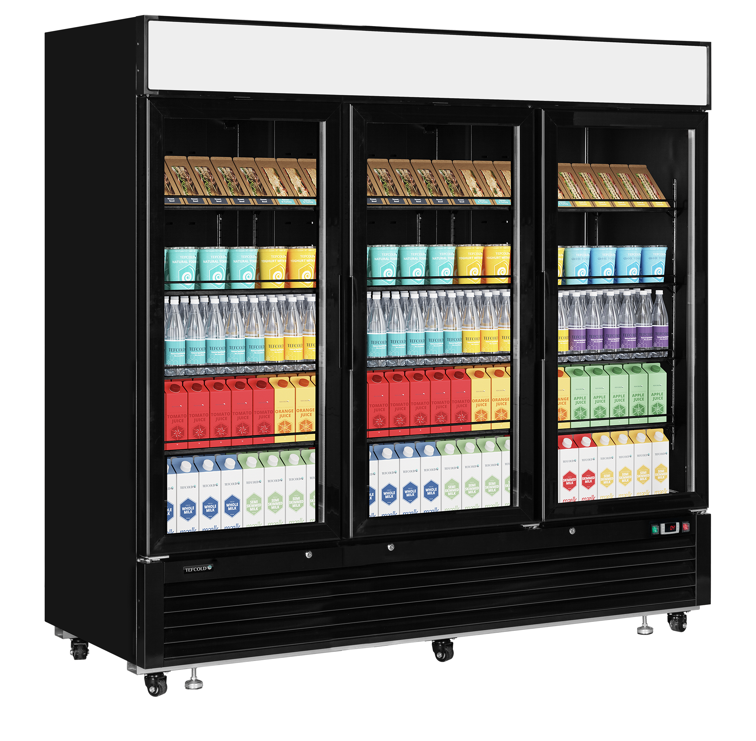 Expositor Refrigerado Comercial 3 Portas Preto 1436L