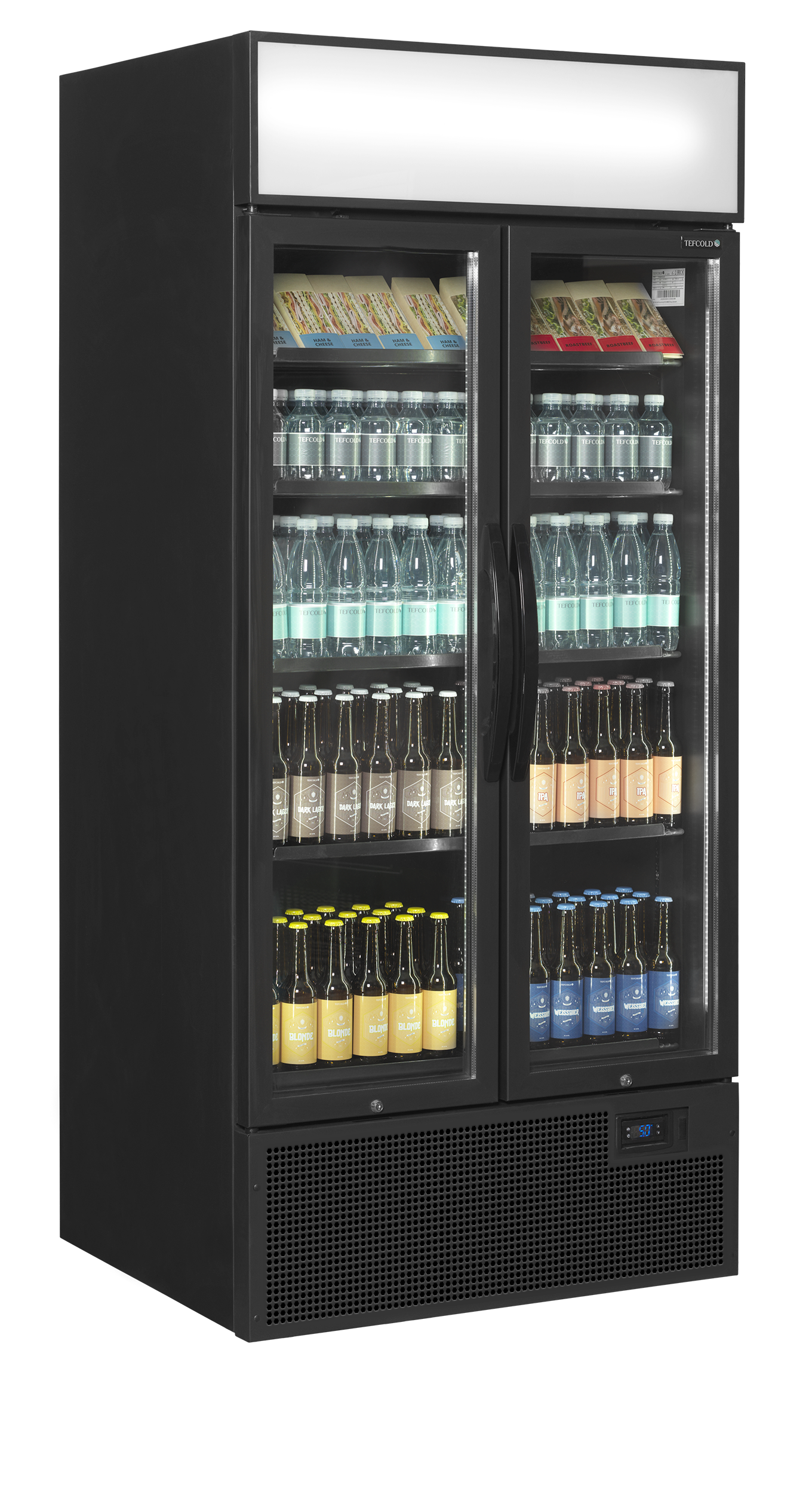 Expositor Refrigerado Preto 535L 2 Portas Vidro FSC891H