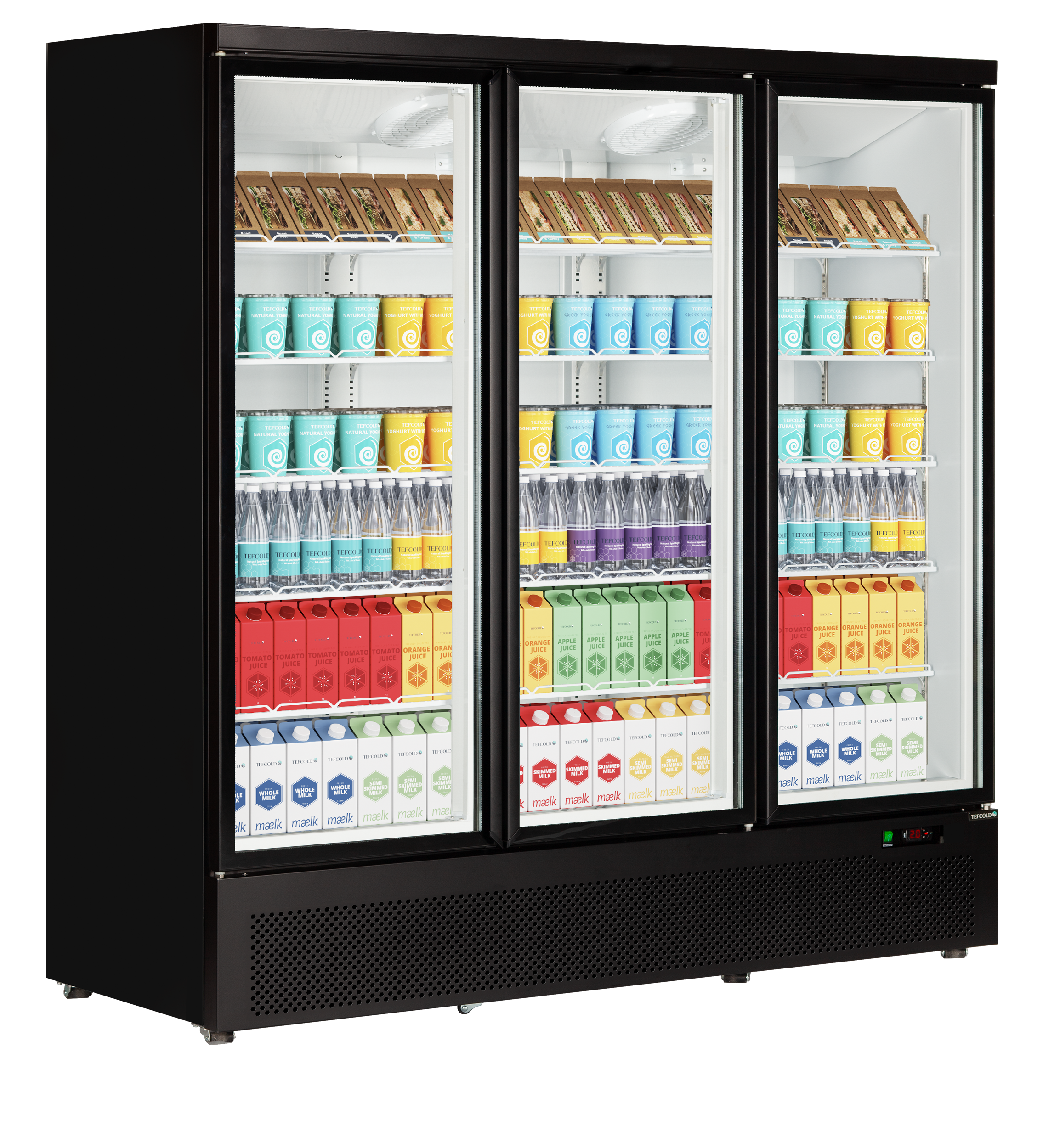 Expositor Refrigerado Vertical 3 Portas 1264L Atom Maxi