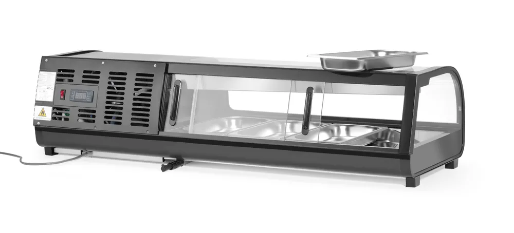 Expositor Refrigerado Sushi 4x GN 1/3, 1175mm Elétrico