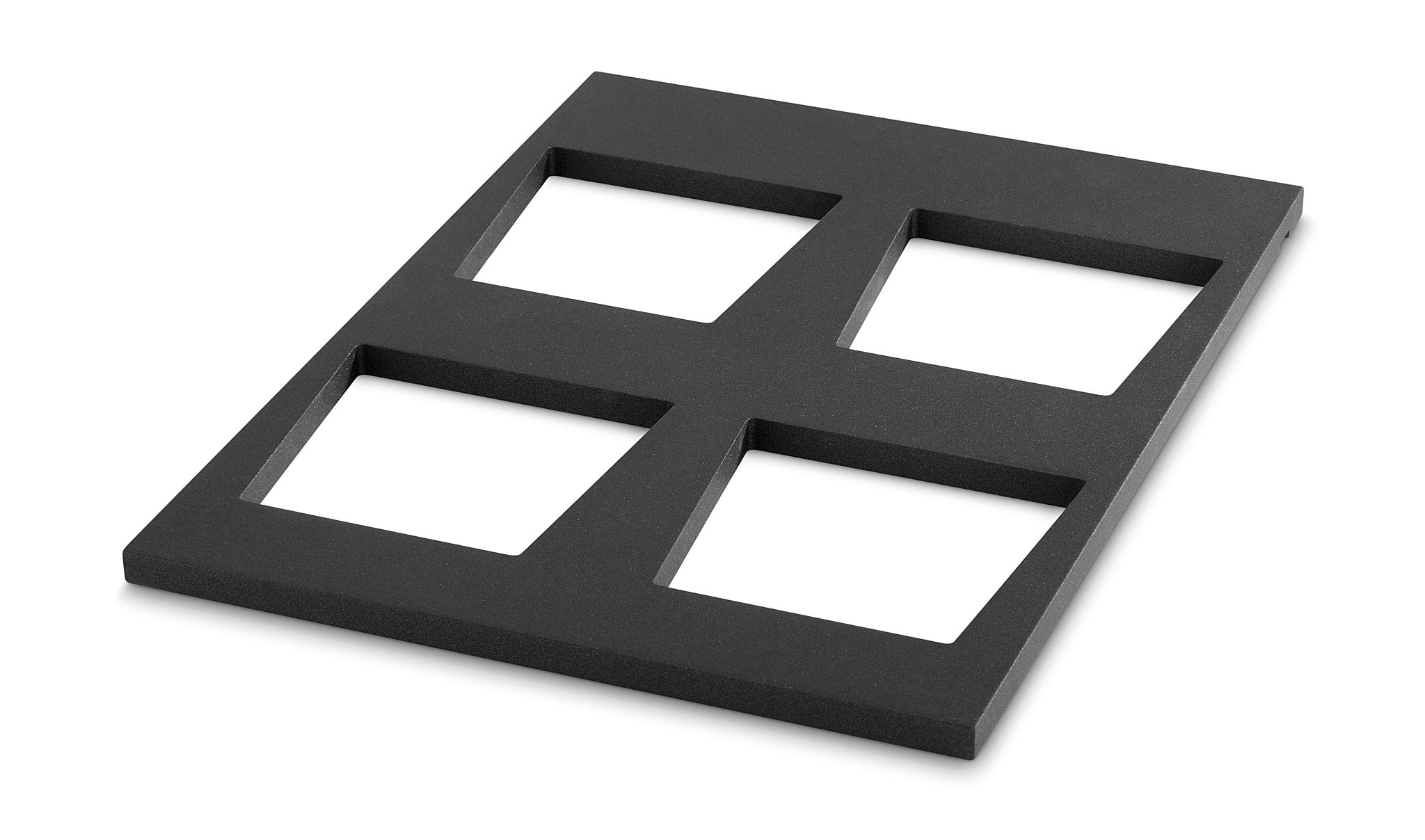 Expositor para 4 Taças Quadradas 180x180mm em Madeira Preto