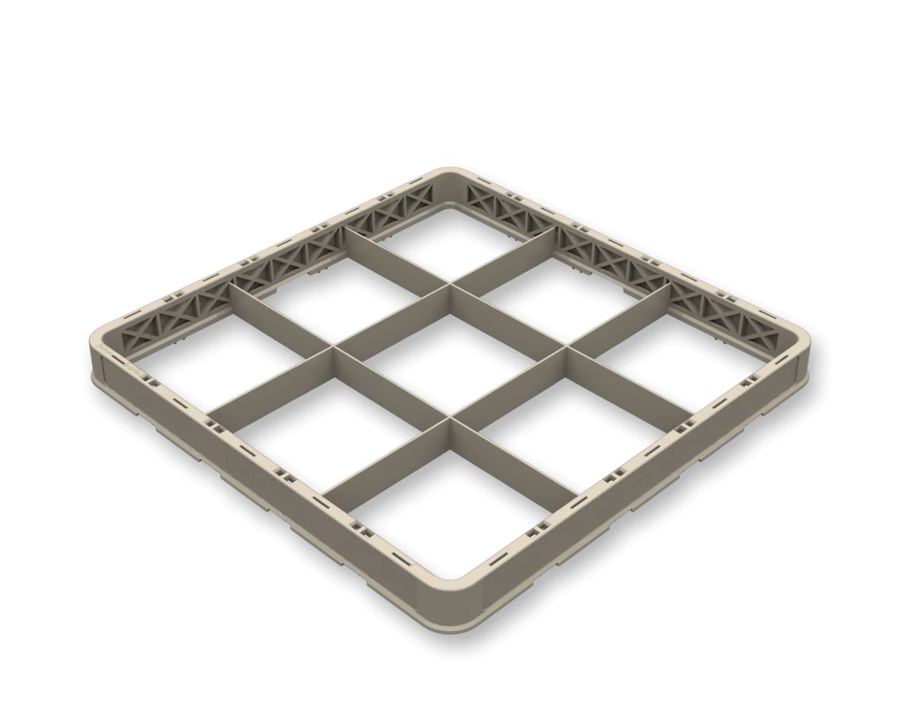 Extensor para Cesto de Lavagem 9 Compartimentos 50x50x4.5 cm