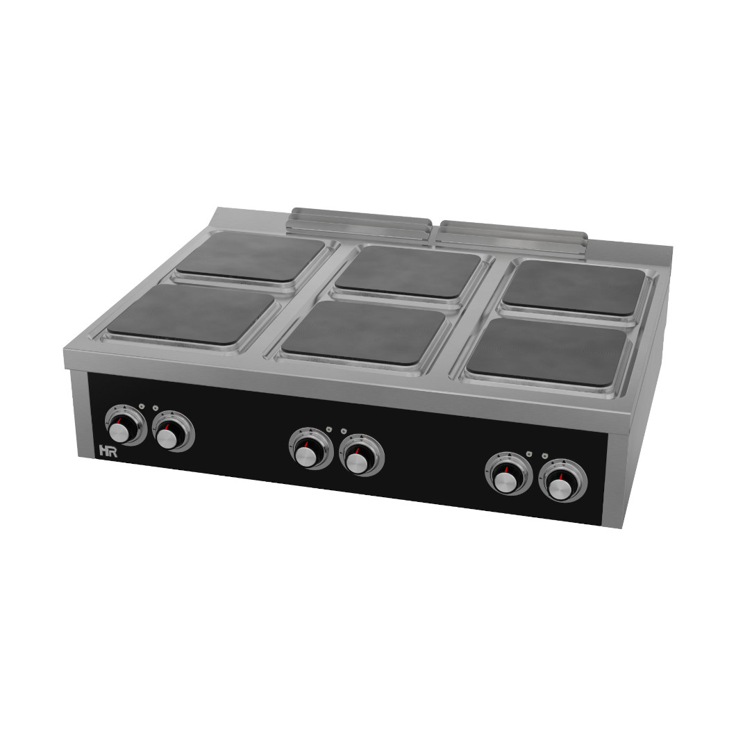 Fogão Elétrico 6 Placas | Forno GN 2/1 | Linha 900