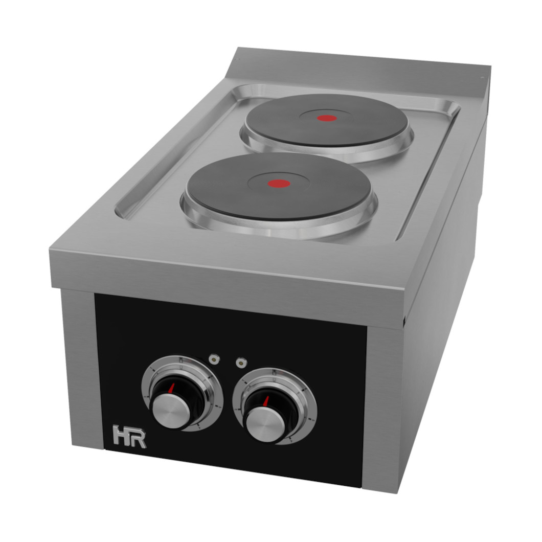 Fogão Elétrico de Bancada 2 Placas c/ Forno GN 2/1 Linha 700