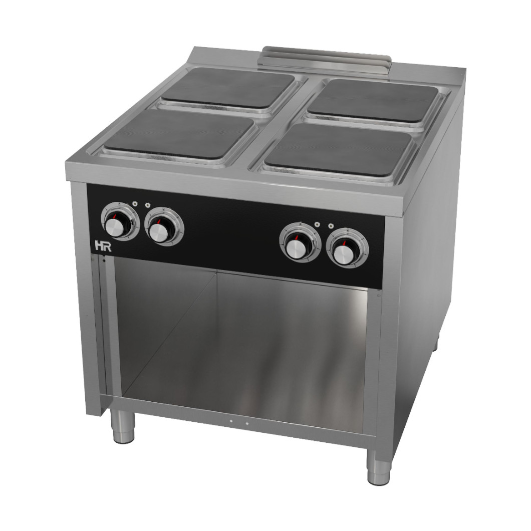 Fogão Elétrico c/ Forno GN 2/1, 4 Placas - Linha 900