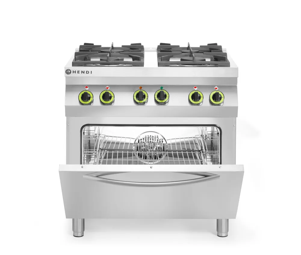 Fogão a Gás 4 Bicos com Forno Elétrico GN 1/1 Linha 700