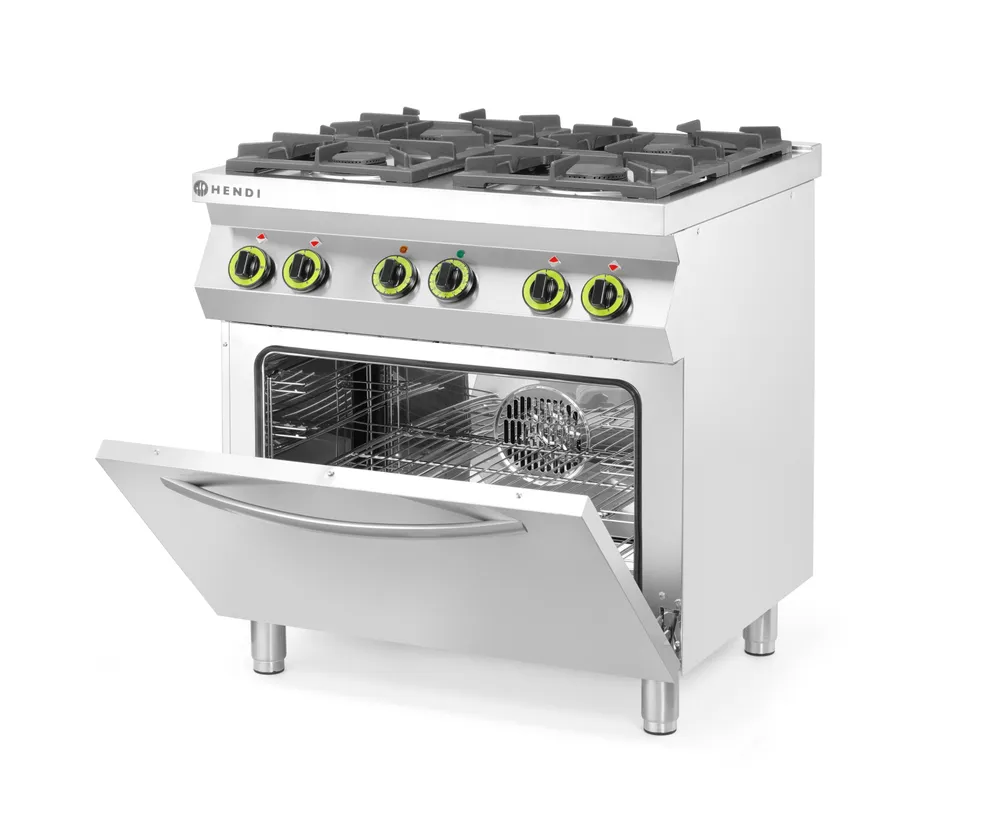 Fogão a Gás 4 Bicos com Forno Elétrico GN 1/1 Linha 700