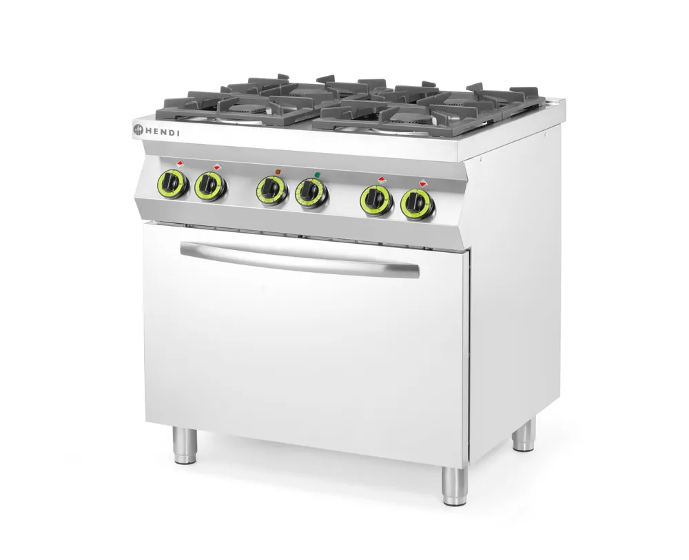 Fogão a Gás 4 Bicos com Forno Elétrico GN 1/1 Linha 700