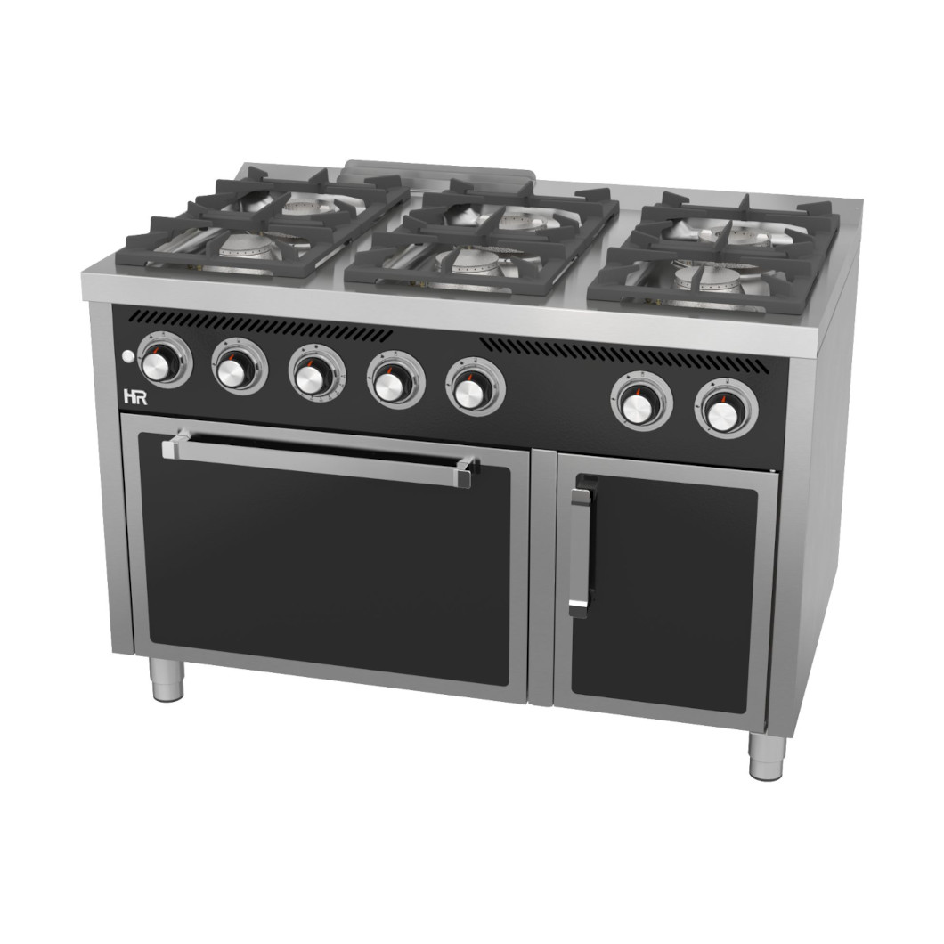 Fogão a Gás Profissional 6 Queimadores Forno GN 2/1 Linha 700