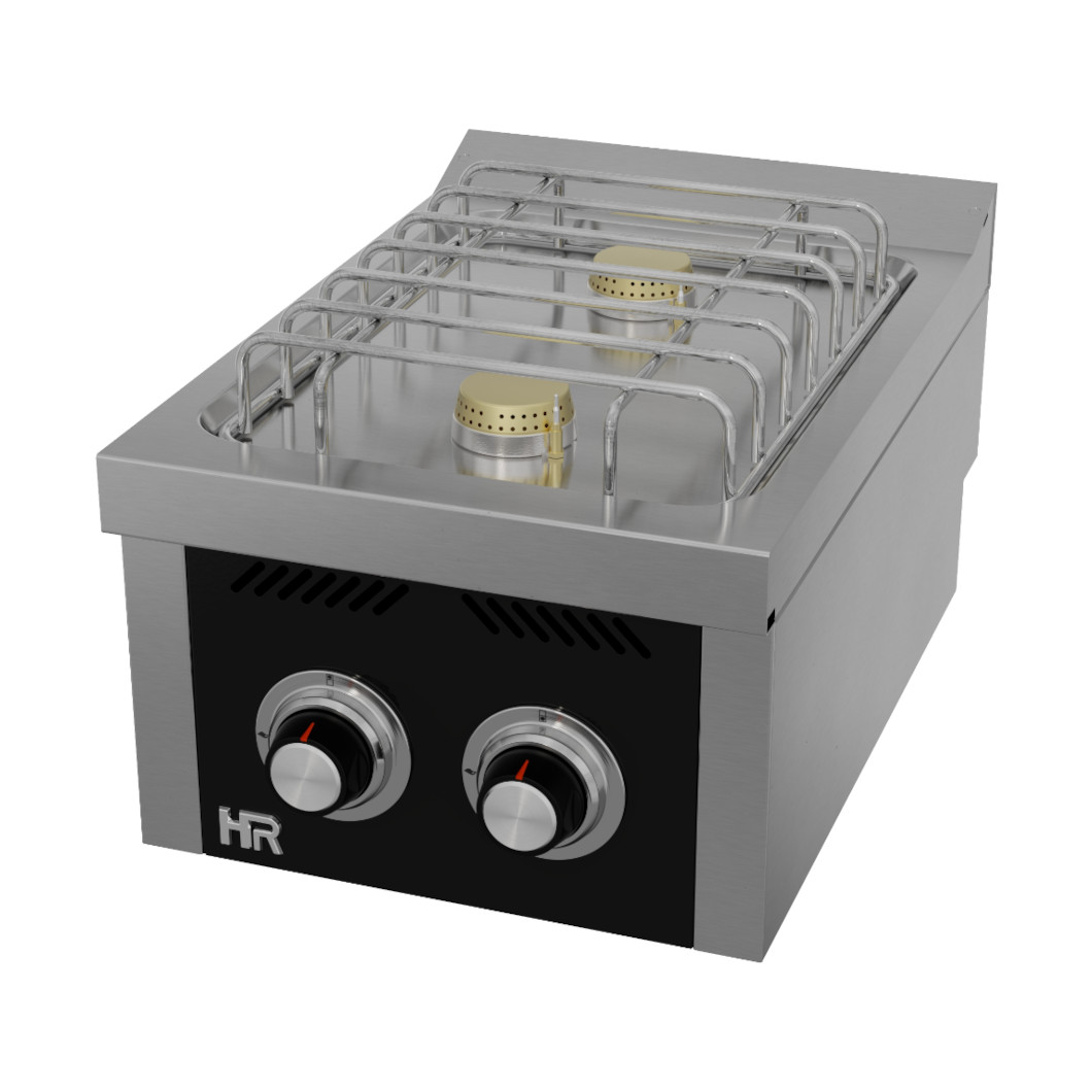 Fogão a Gás de Bancada 2 Queimadores c/ Forno GN 1/1 Linha 600