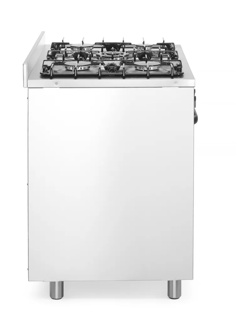 Fogão a Gás 5 Bicos com Forno Elétrico GN 1/1 - 900mm