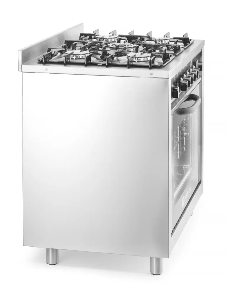 Fogão a Gás 5 Bicos com Forno Elétrico GN 1/1 - 900mm